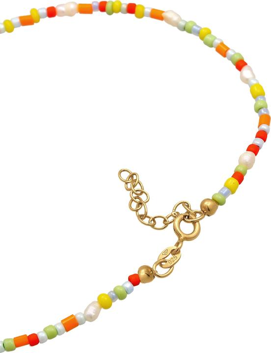 Actual product image Elli Multi-Color (Glass, 925 Sterling silver gold-plated, Plastic, Freshwater cultured pearls, No stone, 22 cm)