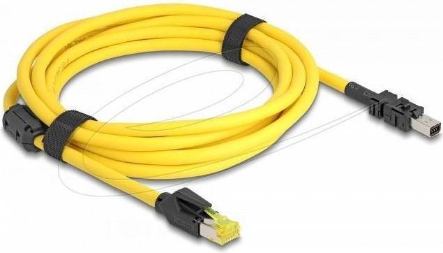 Actual product image Delock Kabel RJ45 Stecker Cat.6 zu Mini I/O 8 Pin D-Form Typ (S/UTP, CAT6, 3 m)