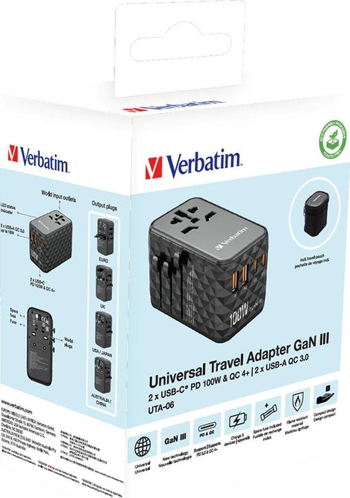 Produktbild Verbatim Universal-Reiseadapter