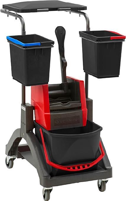 Immagine prodotto Vermop Carrello di pulizia MISTRAL, lungh. x largh. x alt. 630 x 600 x 990 mm, 1 (1 pz.)