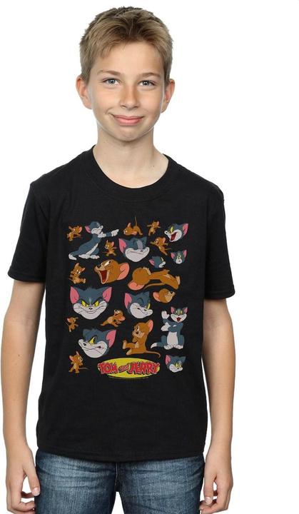 Immagine prodotto Tom & Jerry Many Faces Maglietta Ragazzi (140, 146)
