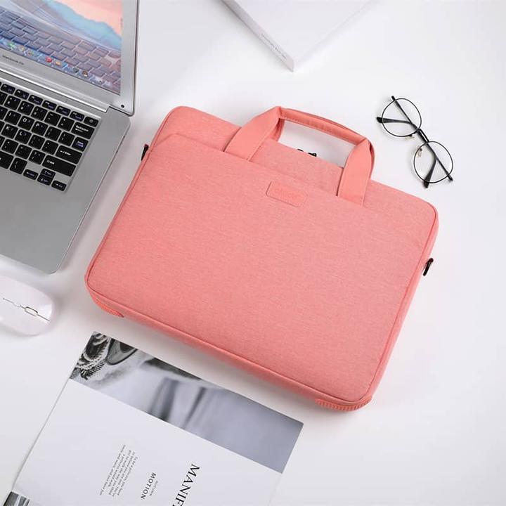 Actual product image Okade MacBook / Laptop bag, 13.3-14 inch, T64, Pink (14")