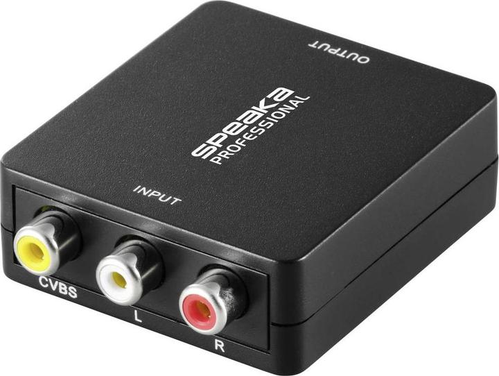 Immagine prodotto SpeaKa Professional Convertitore AV (Cinch - HDMI) 1920 x 1080 pixel (Convertitore videocamera)