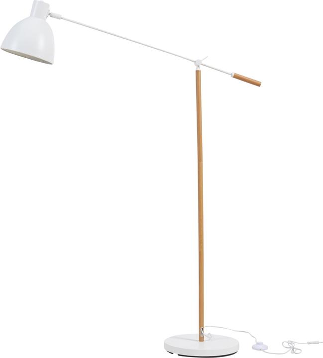 Image du produit Lux.Pro Stehleuchte Banchory Metall 163 cm Holzoptik/Weiss (E27)