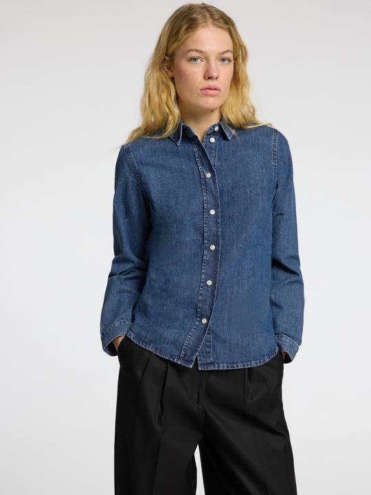 Produktbild Selected Femme Körperbetontes Langarm Jeanshemd (38)