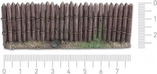 Actual product image Tabletop-Art Terrain wooden palisade 28 mm 6 parts