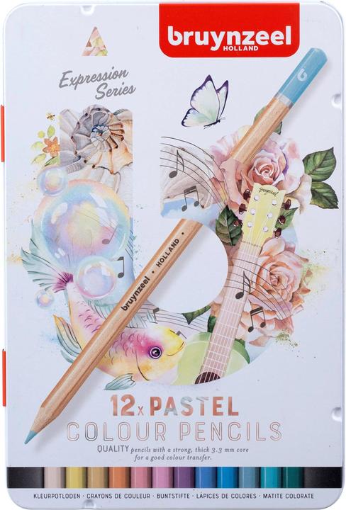 Produktbild Bruynzeel Expression Farbstifte Pastell 12er (Multicolor, Mehrfarbig, multicolour, 12 x)