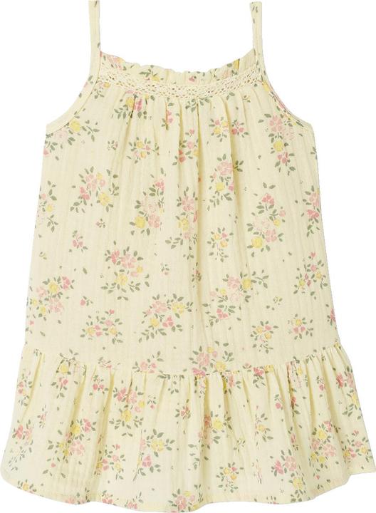 Vertbaudet Mädchen Baby-Set: Blumenkleid & Höschen, Musselin