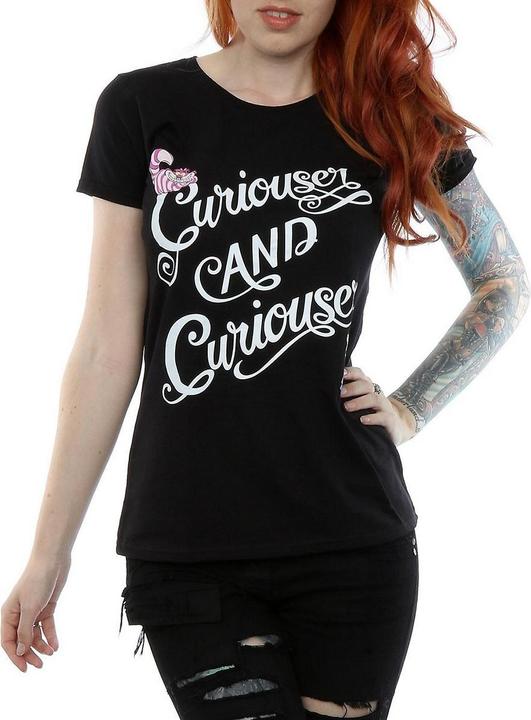 Actual product image Alice In Wonderland Womens/Ladies Curiouser And Curiouser T-Shirt (XS)