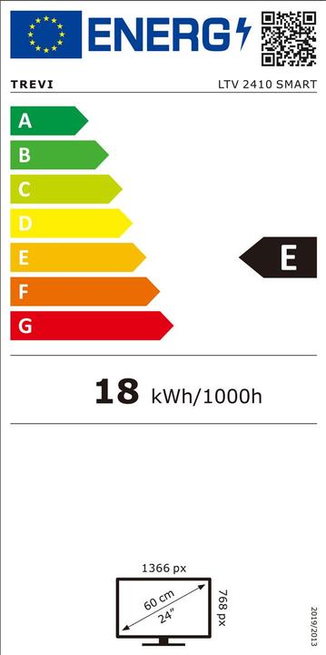 Energie-Label Trevi LTV 2410 SMART (24", LED, Full HD)