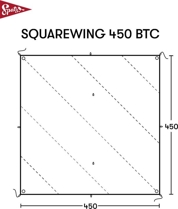 Image du produit Spatz Squarewing 450 BTC (Bâche, 5.20 kg, 5 personnes)