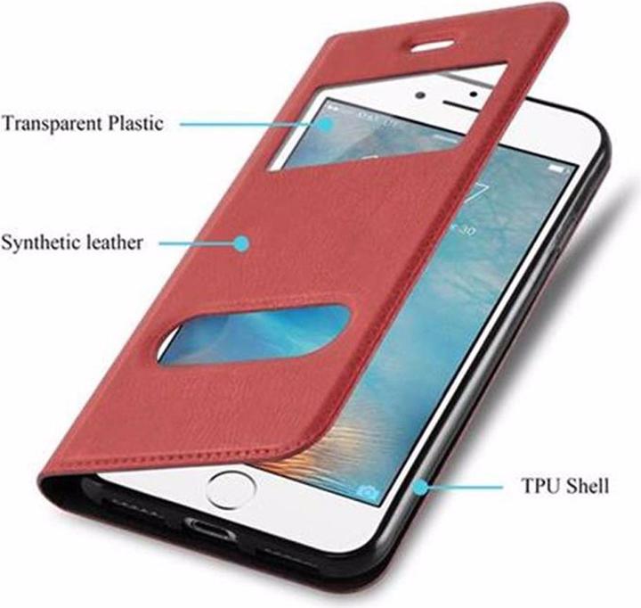 Actual product image Cadorabo Book with View double window cover (Apple iPhone 7, Apple iPhone SE (2nd Gen))