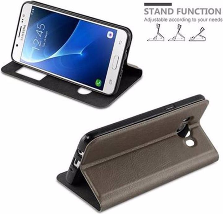 Actual product image Cadorabo Book with View double window cover (Samsung Galaxy J5 (2016))