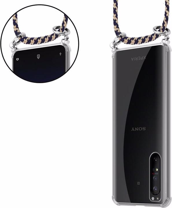 Produktbild Cadorabo TPU Handy Kette SILBER Cover