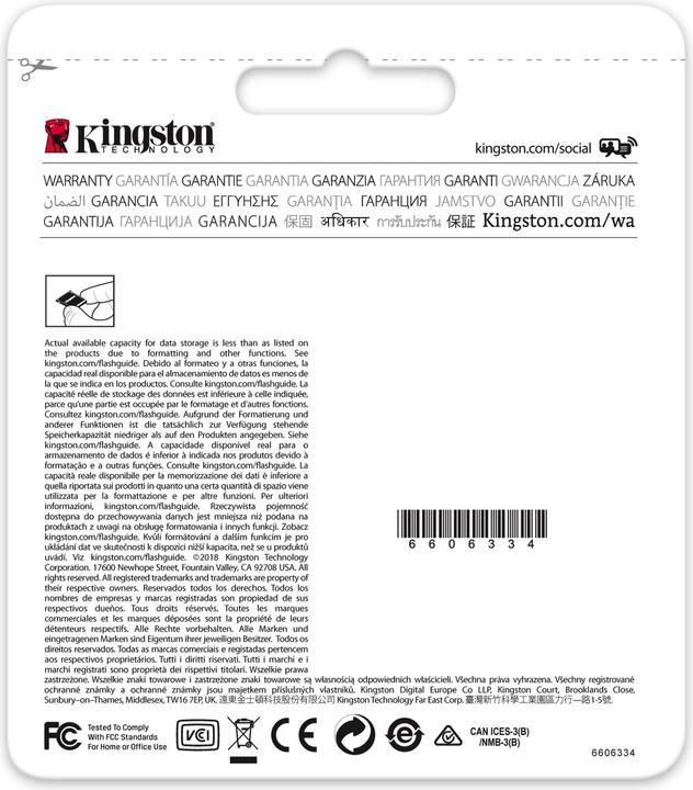 Produktbild Kingston Canvas Select SDXC Card (64 GB, SDXC, U1, UHS-I)