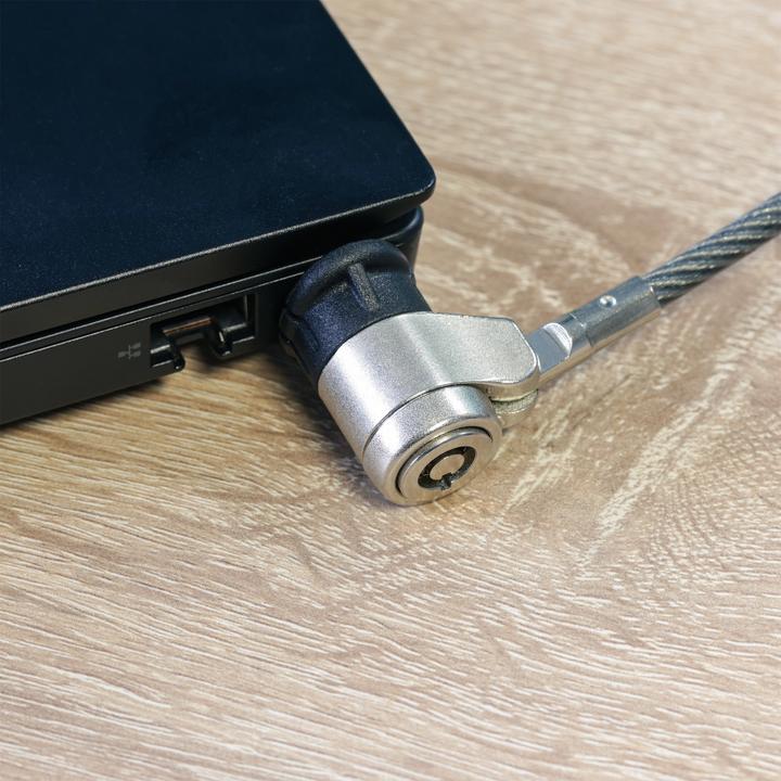 Produktbild InLine ® Notebook Sicherheitsschloss, mit Schlüssel, 4,4mm x 2m