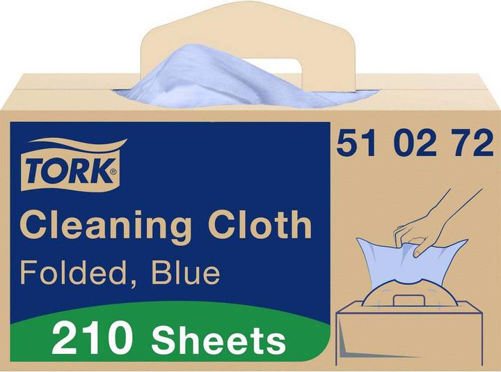 Actual product image Tork Multipurpose Cleaning Cloths Blue W7 1x 210 Cloths 510272 Quantity: 210pcs. (210 pcs.)