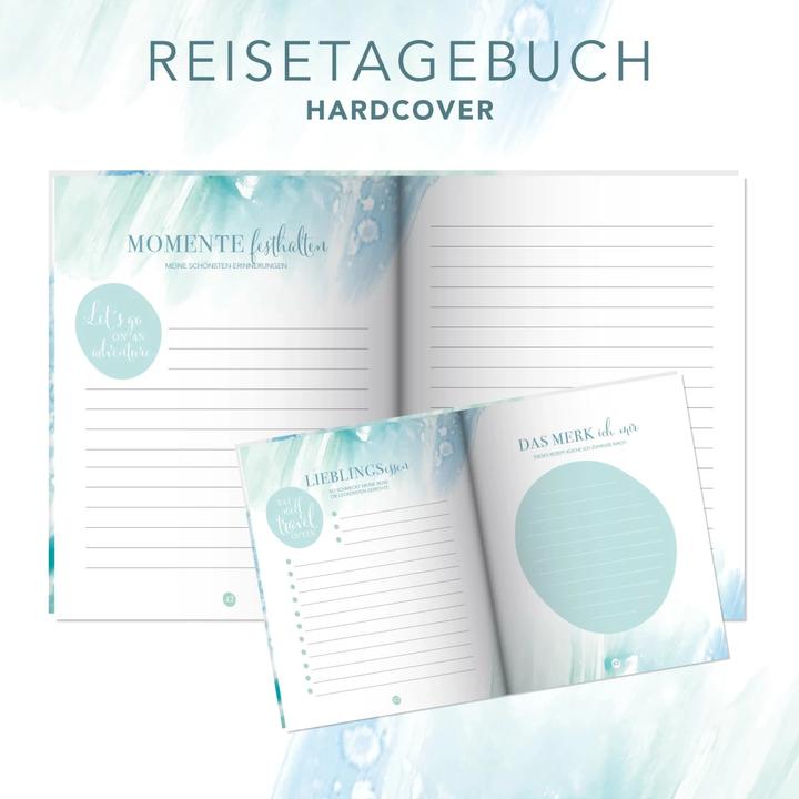 Immagine prodotto Reisetagebuch zum selber Schreiben inkl. Postkarten, Sammeltasche und herausnehmbaren Reiseplan (Tedesco, Lisa Wirth, 2019)