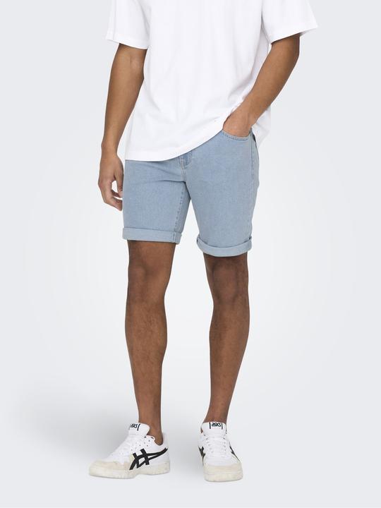 Actual product image Only & Sons ONSPLY Mittlere Taille Normal geschnitten Shorts Jeans-Shorts (M)