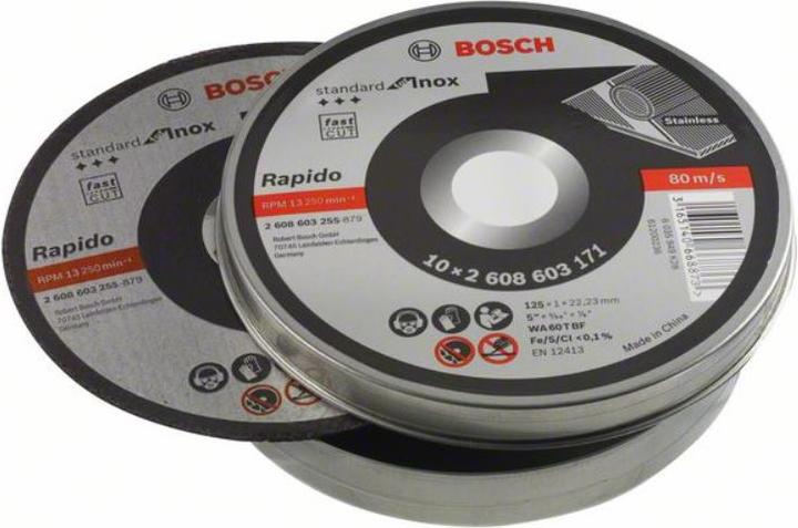 Immagine prodotto Bosch Professional Zubehör Disco da taglio PRO per acciaio inox e metallo, 125 x 1 x 22,23 mm