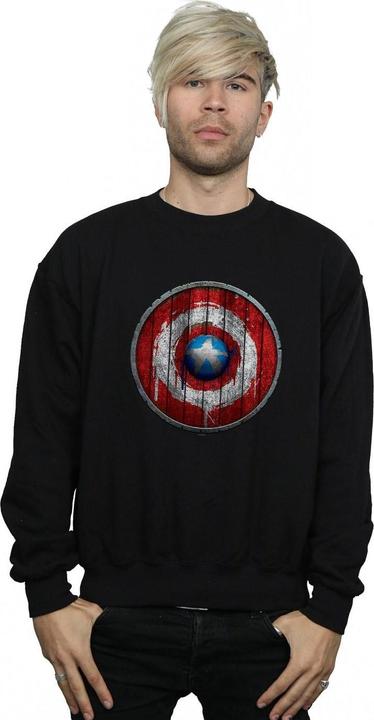 Immagine prodotto Captain America Wooden Shield Felpa Uomo (XL)