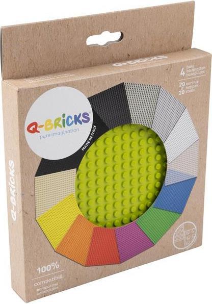 Produktbild Q-Bricks Bauplatte Noppen Grassgrün