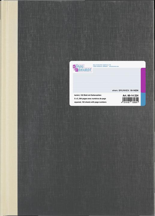 Produktbild König & Ebhardt Kladde Deckenband A4 kariert 600P192 (192 x)