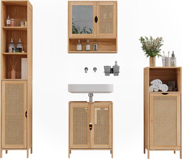 Produktbild Vichy Badmöbel-Set Liora, Bambus, 4 Teile