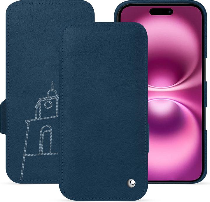 Actual product image Noreve Horizontal leather flap shell (Apple iPhone 16 Plus)