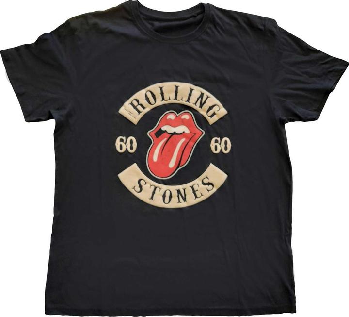 Produktbild The Rolling Stones Unisex Adult Sixty Biker Suede T-Shirt (L)