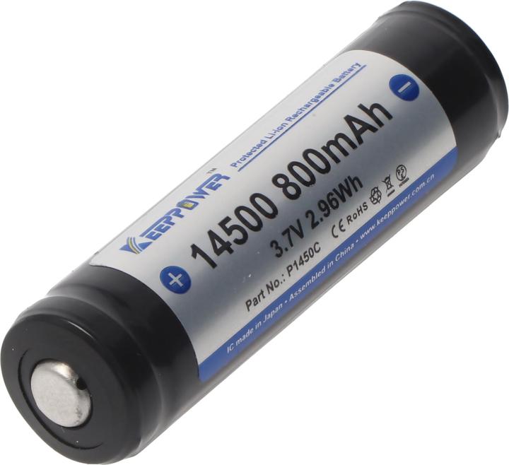 Actual product image Keeppower Battery 14500 (1 pcs., 14500, 800 mAh)