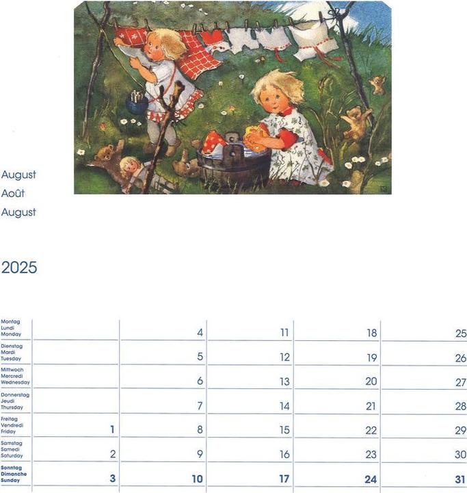 Produktbild Cosa Bildkalender Mili Weber (23 x 27 cm, Harter Einband, Deutsch, Französisch, Italienisch, Englisch)