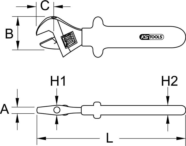 Produktbild KS Tools Rollgabelschlüssel (30 mm)
