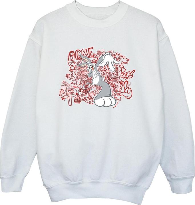 Immagine prodotto Looney Tunes ACME Doodles Bugs Bunny Felpa Ragazzi (140, 146)