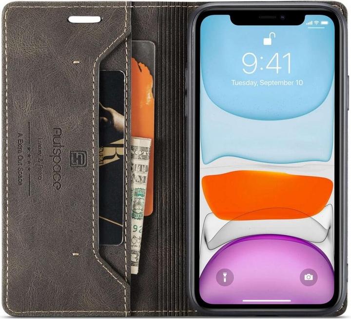 Actual product image Cover-Discount iPhone 11 Pro - Vintage Flip Case Cover grey (Apple iPhone 11 Pro)