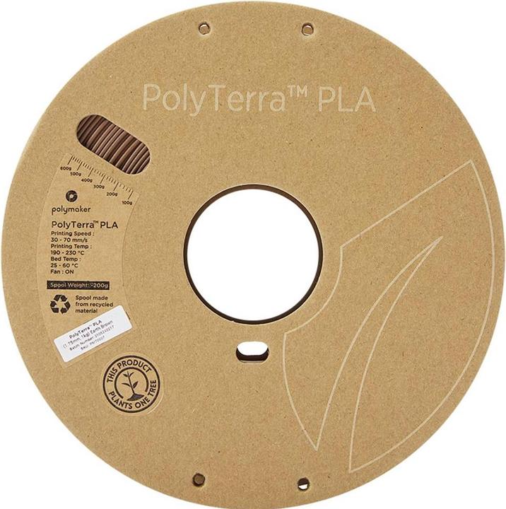 Produktbild Polymaker PolyTerra (PLA, 1.75 mm, 1000 g, Braun)