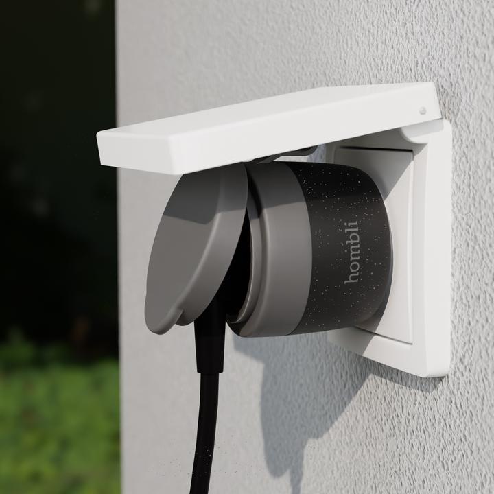 Actual product image Hombli Smart Outdoor Socket EU V2, Black