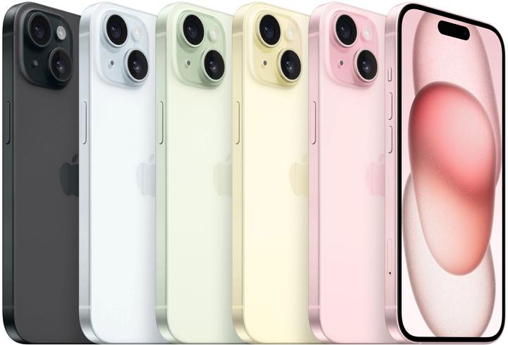 Produktbild Apple iPhone 15 (256 GB, Pink, 6.10", SIM + eSIM, 48 Mpx, 5G)