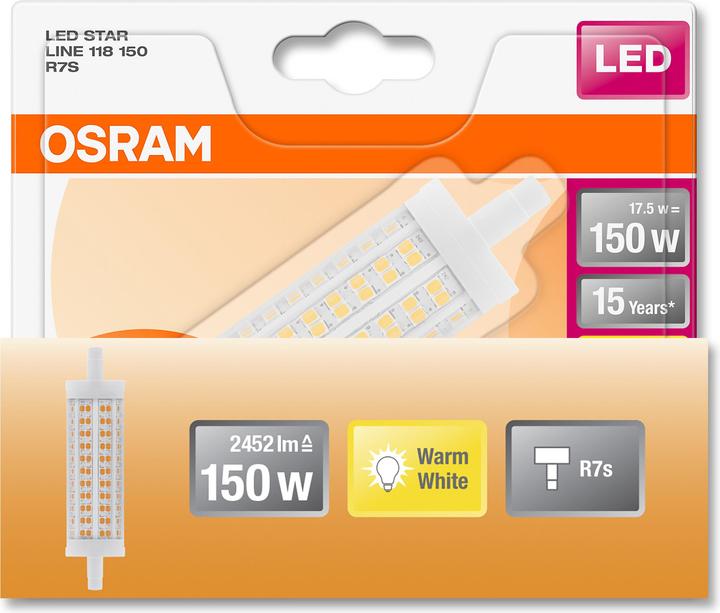 Image du produit Osram Ligne R7s (R7, 19 W, 2452 lm, 1 x, E)