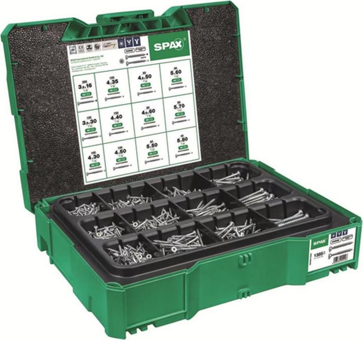 Image du produit Spax Coffret de montage T-Loc Systainer (1385 Vis par pièce)