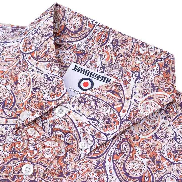 Immagine prodotto Lambretta Camicia Paisley Maniche Corte Uomo (L)