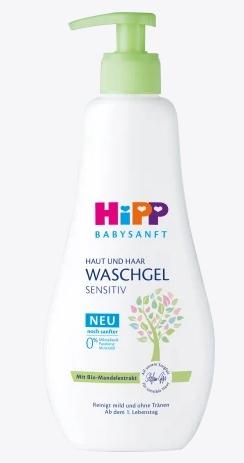 Image du produit Hipp Gel lavant pour la peau et les cheveux Babysanft