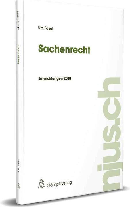 Produktbild Sachenrecht (Deutsch, Urs Fasel, 2019)