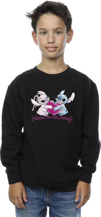 Immagine prodotto Disney Lilo And Stitch Ohana Heart With Angel Felpa Ragazzi (140, 146)
