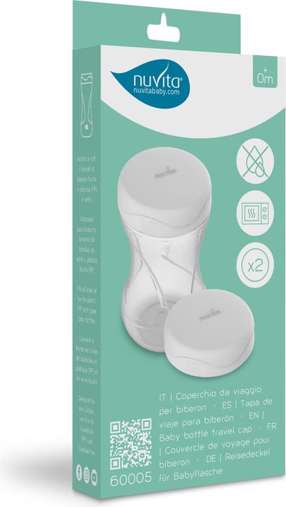 Actual product image Nuvita Bottles Travel Caps Set of 2 -Bottle Caps