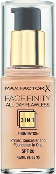 Actual product image Max Factor FACEFINITY ALL DAY FLAWLESS 3 IN 1 foundation #35-pearl (Pearl Beige)