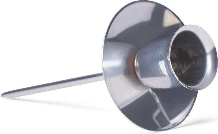 Produktbild Novaliv 12x Kerzenpick mit Kerzenteller Adventskranz SILBER Kerzenpick zum Stecken Kerzenhalter für