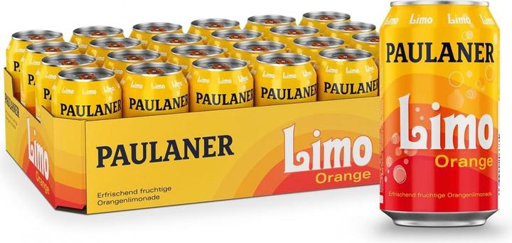 Produktbild Paulaner LIMO erfrischende Orangenlimonade Kiste (24 x 33 cl)