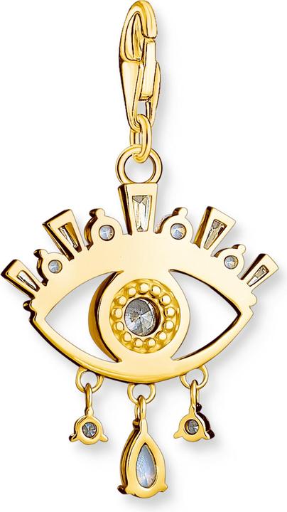 Actual product image Thomas Sabo Charm Pendant Blue Eye Gold Plated (925 silver)