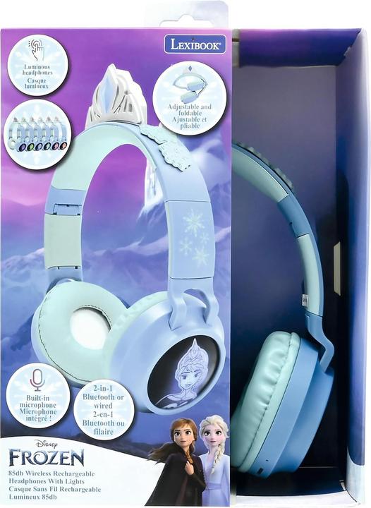 Produktbild Lexibook 2-in-1 Bluetooth/Kabel-Kopfhörer Frozen Blau